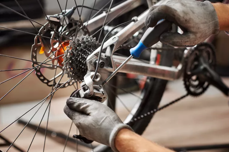 Photo: Bicycle maintenance