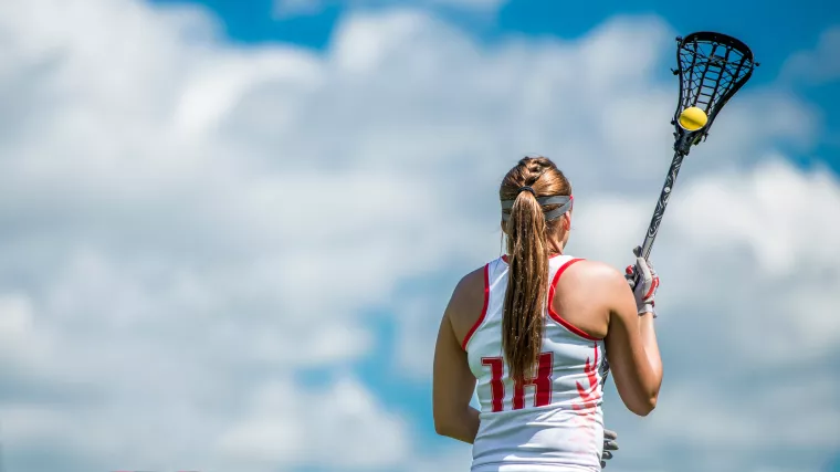 Photo: Lacrosse player